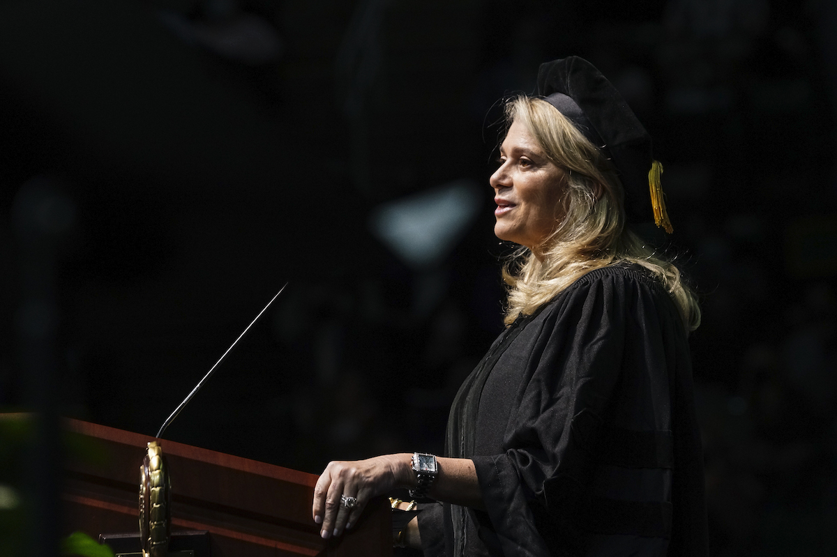 Mason alum Shaza Andersen in regalia