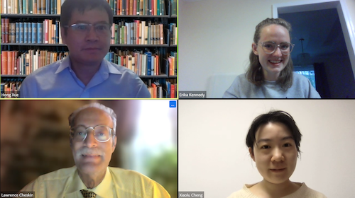 CHHS research team meeting via Zoom 