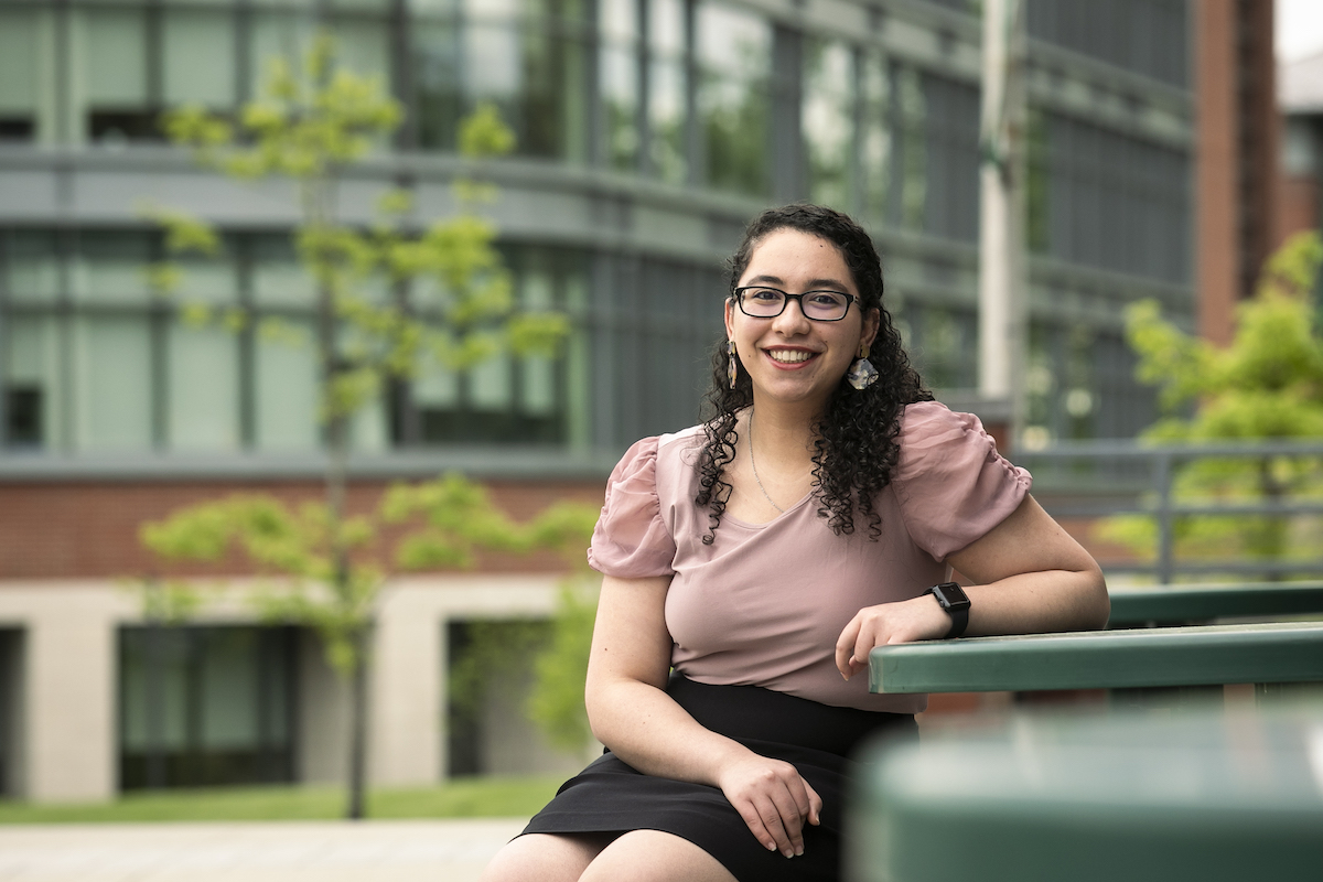 girl sitting outside